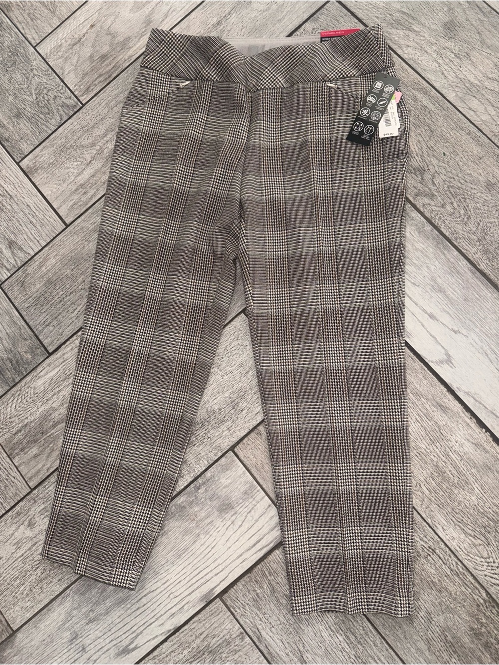 Classic Gray Plaid Men’s Pants - Tailored Fit